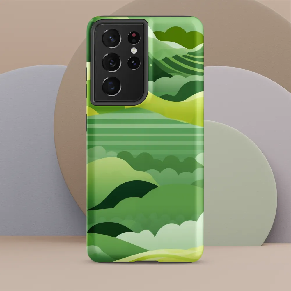Tranquility in Green Waves
