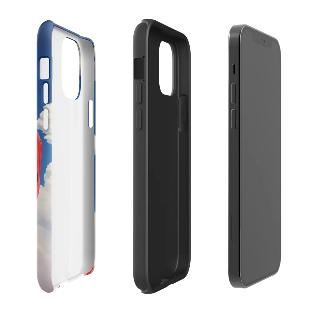 Astronaut in Crimson | Phone Case |  12 Pro | Tough Case | Matte