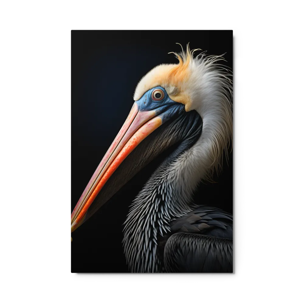 Majestic Portrait of a Pelican | Metal Print | 24″×36″