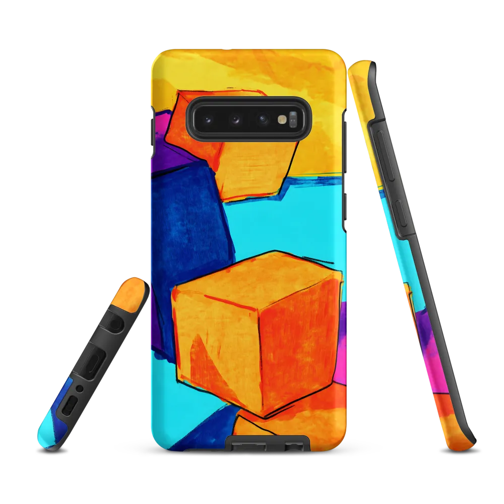 Playful Cubes in Vibrant Harmony