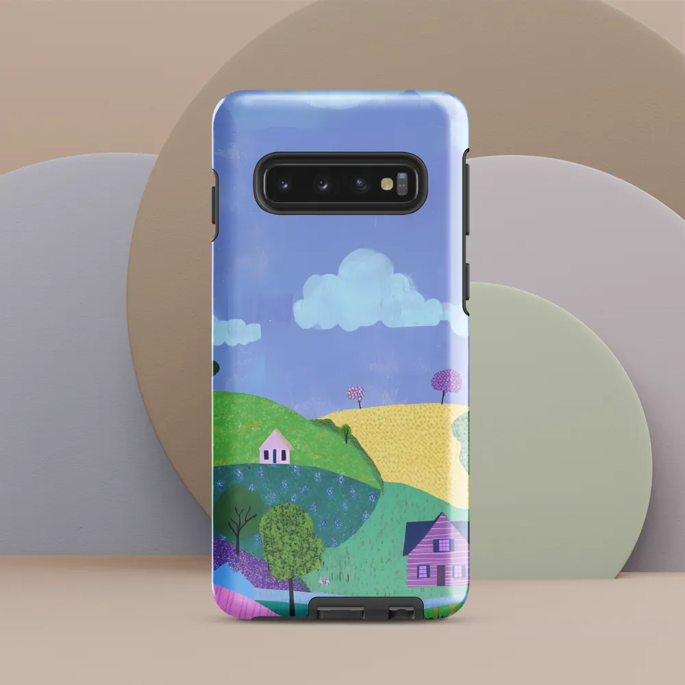 Whimsical Hills and Quaint Homes | Phone Case |  S10 | Tough Case | Glossy