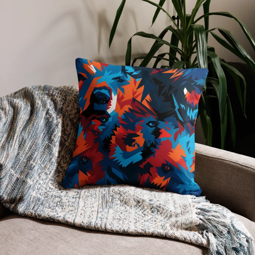 Vivid Aura of the Wolf | Pillow & Pillow Case | Multiple Sizes