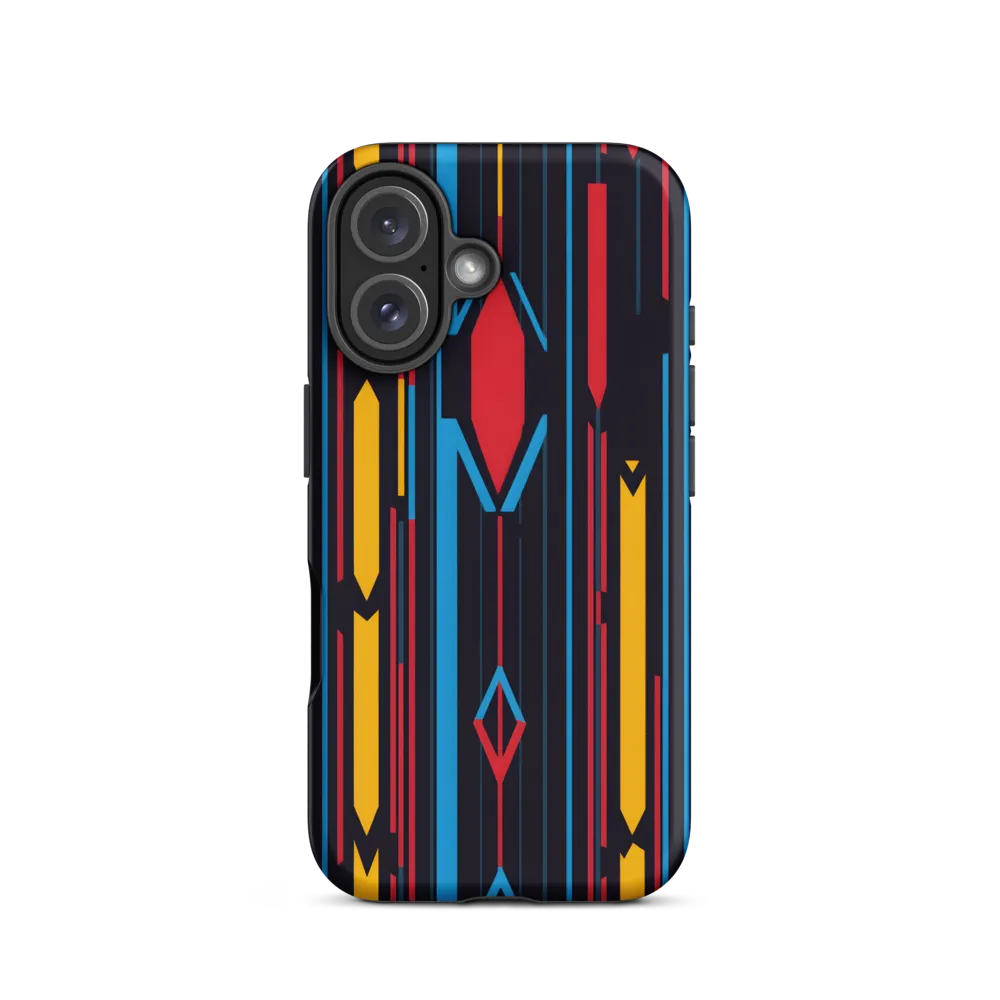 Dynamic Geometric Harmony | Phone Case |  16 | Tough Case | Matte