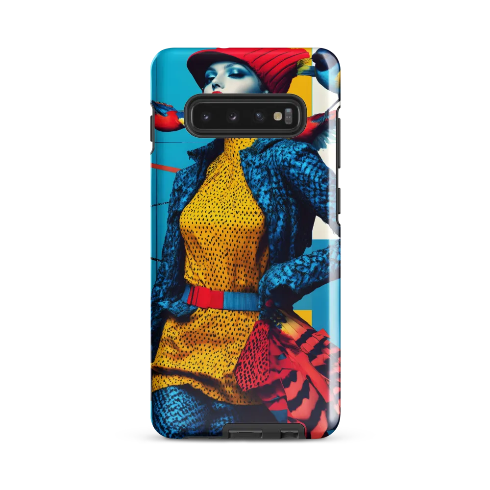 Vibrant Fusion of Nature and Fashion | Phone Case |  S10 Plus | Tough Case | Glossy