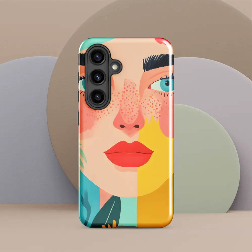 Floral Serenity: A Modern Portrait