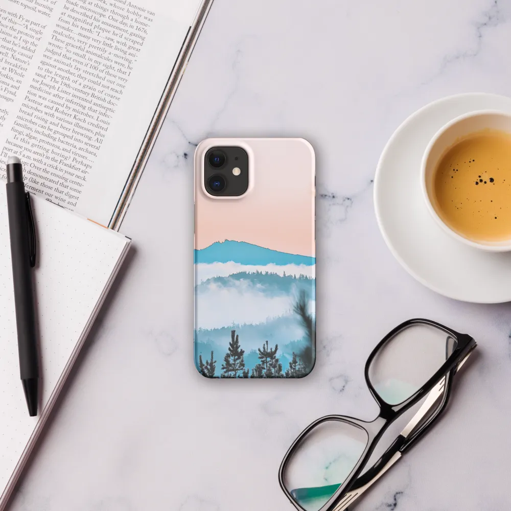 Tranquil Dawn Over Mountains | Phone Case |  12 Mini | Snap Case | Matte