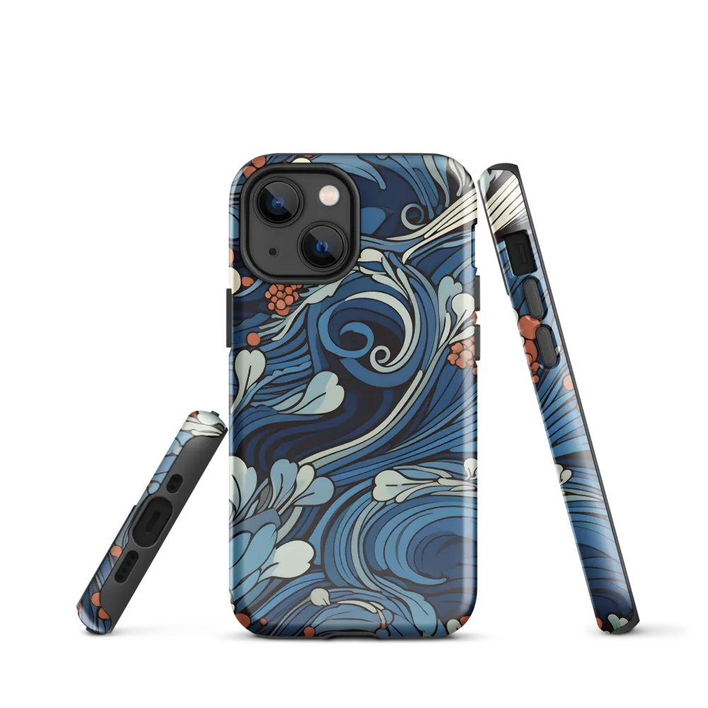 Nature's Elegance: An Oceanic Tapestry | Phone Case |  13 mini | Tough Case | Glossy