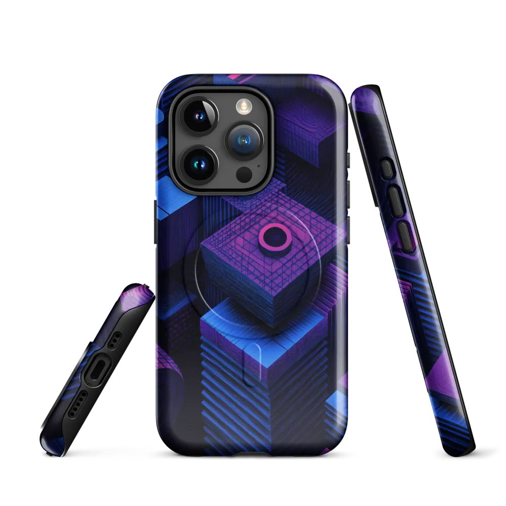 Geometric Dreams in Blue and Purple