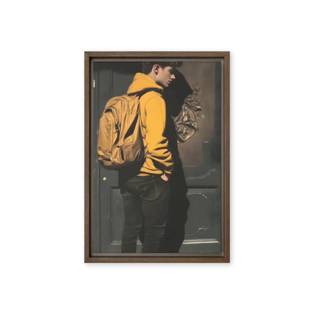 Silent Reflection | Canvas with Brown Frame | 12″×18″