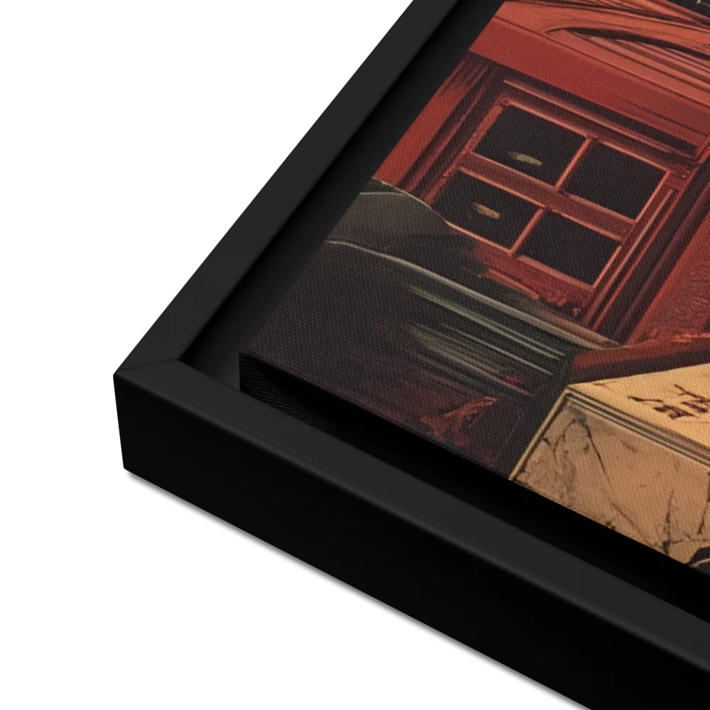 A Glimpse of Tomorrow: Urban Ambition | Canvas with Black Frame | 24″×36″