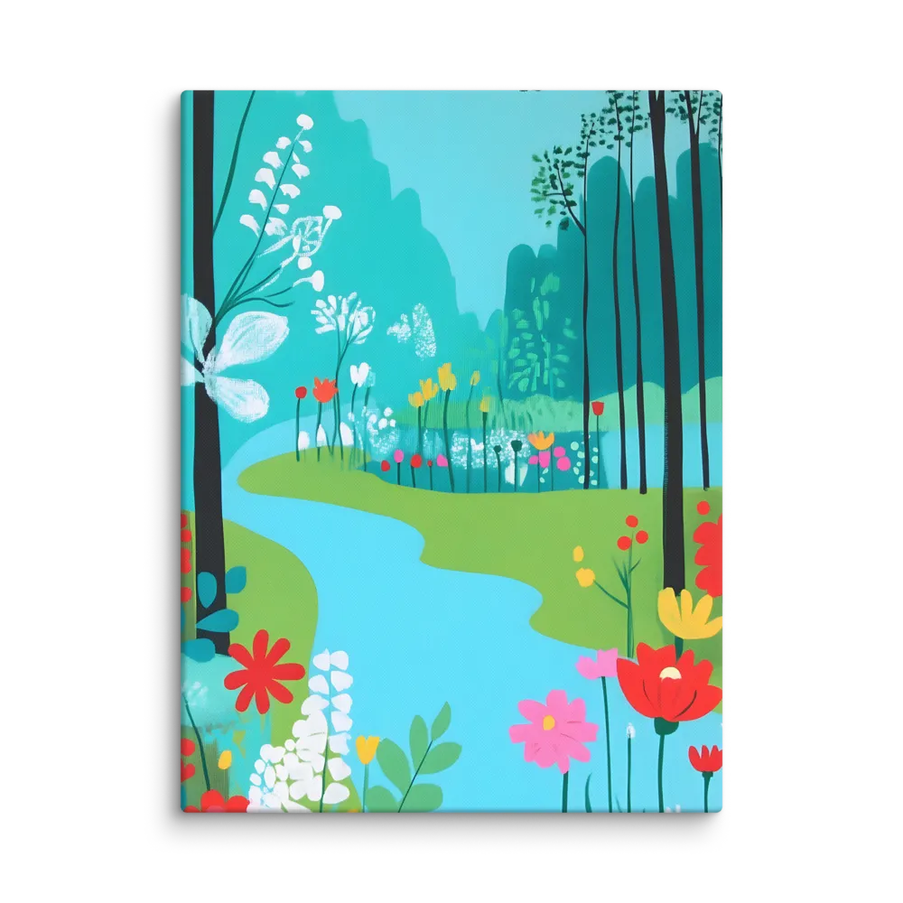 Whispers of Spring: A Colorful Retreat | Canvas | 30″×40″
