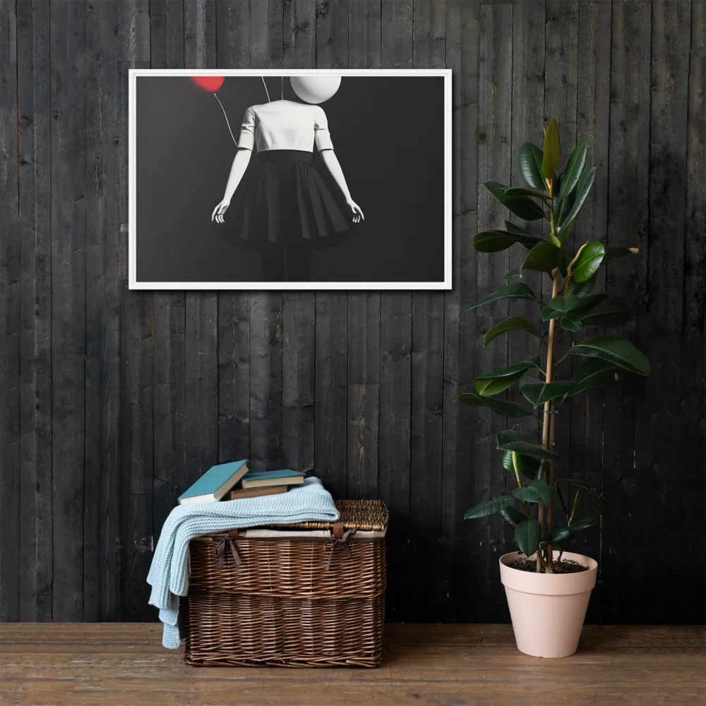 Suspended in Mystery | Canvas with White Frame | 24″×36″