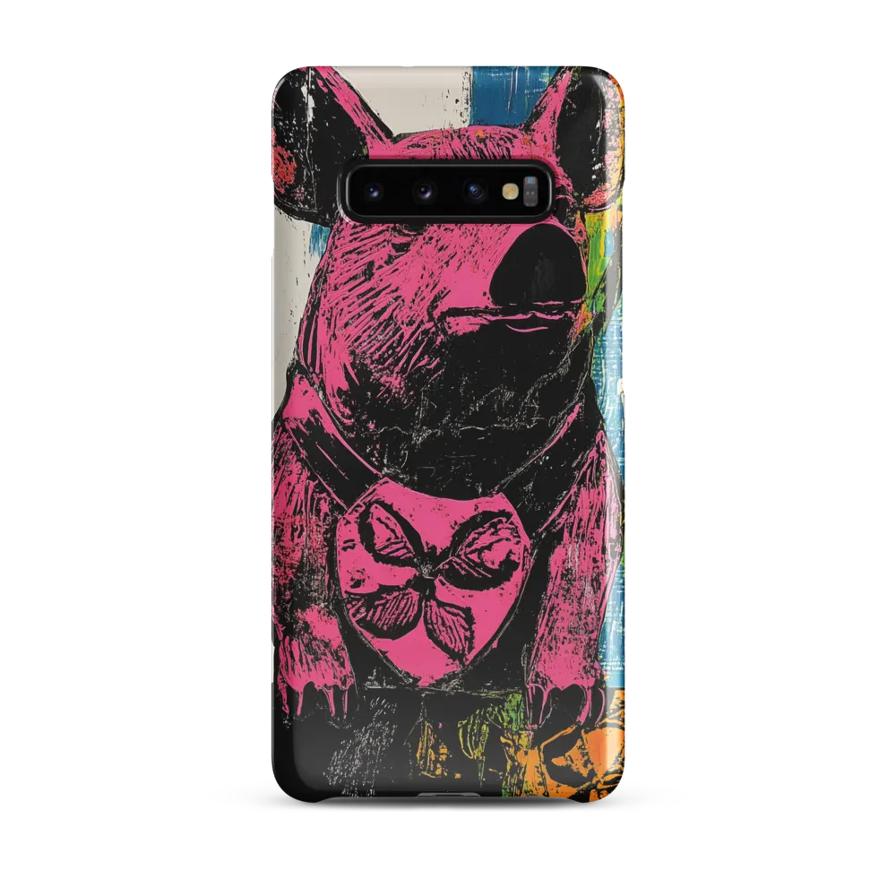 Vibrant Hearted Pig | Phone Case |  S10 Plus | Snap Case | Glossy