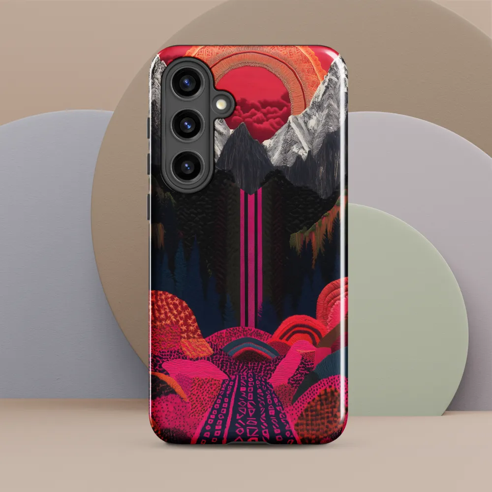 Ethereal Cascade: A Surreal Landscape