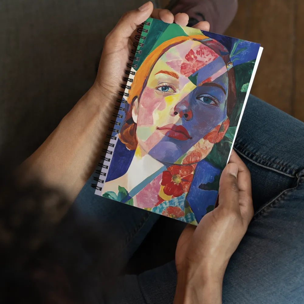 Portrait of Fragmented Beauty | Spiral Notebook