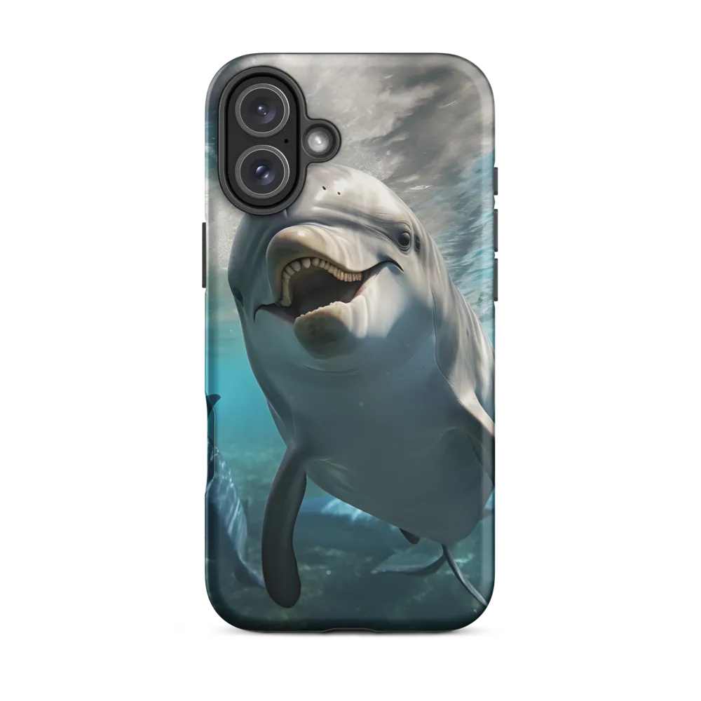 Beneath the Waves: A Dolphin's Dance