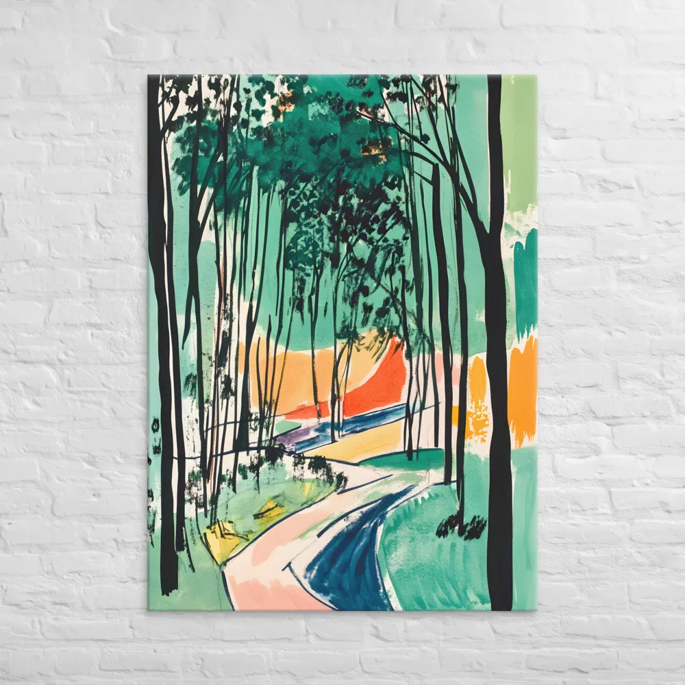 Winding Path Through the Forest | Canvas | 40″×55″