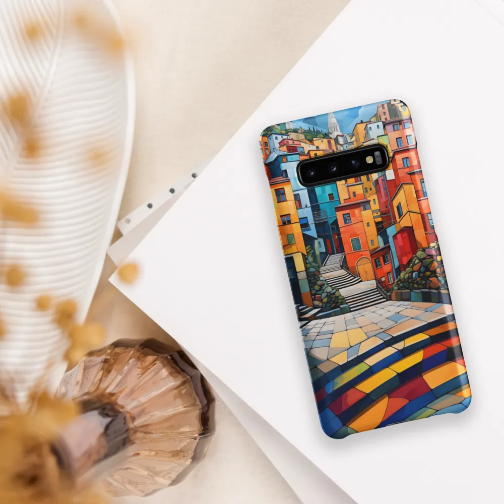 Vibrant Village: A Cubist Journey