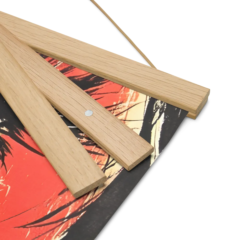 Gaze of Emotion | Poster With Oak Wood Hanger | 16″×16″