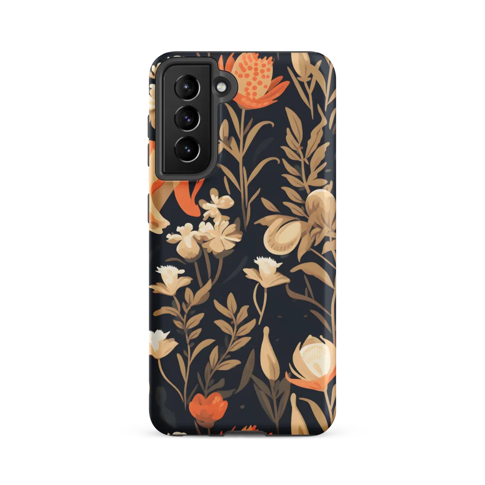 Floral Harmony: A Dance in the Dark