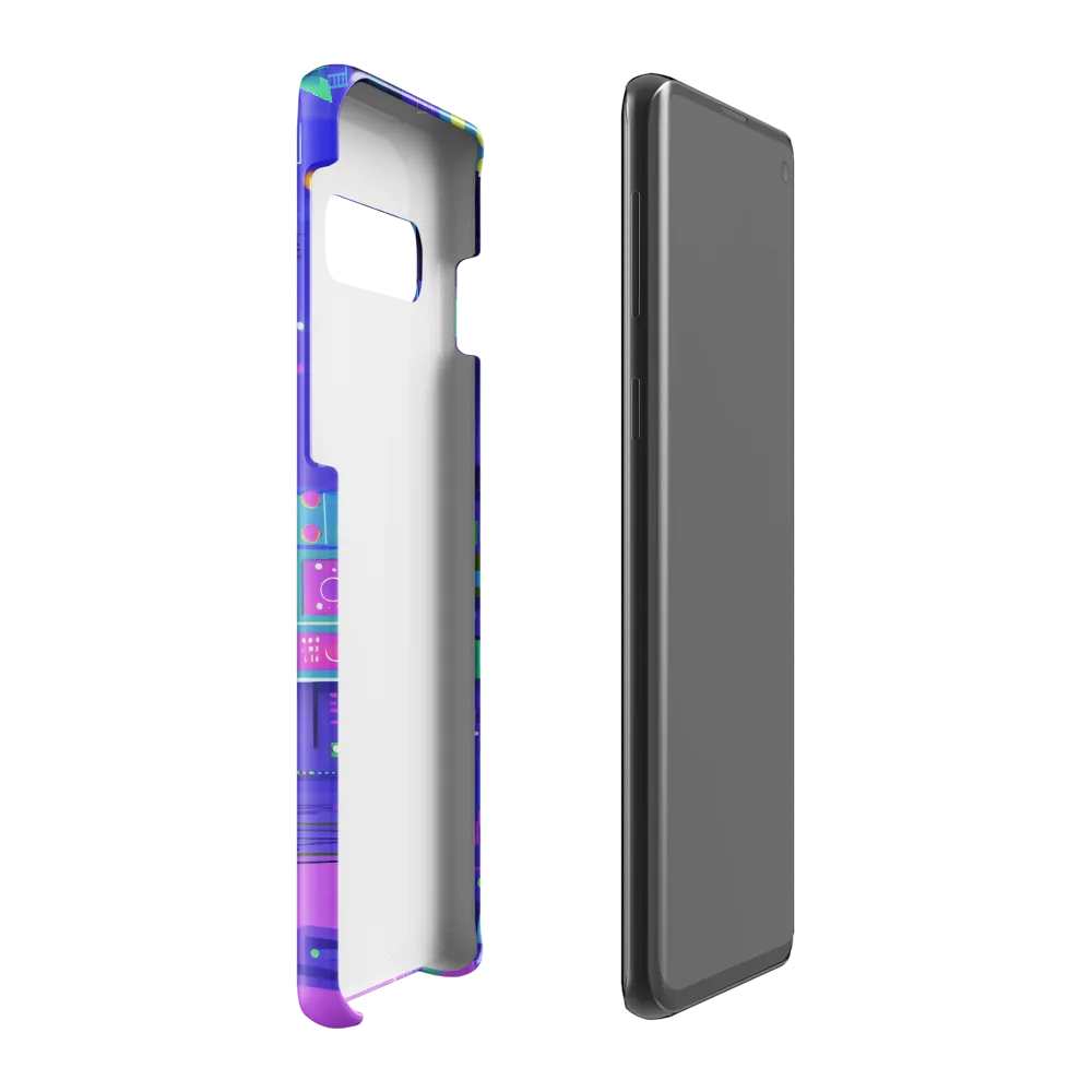 Futuristic Cityscape: A Digital Dream | Phone Case |  S10 Plus | Snap Case | Glossy