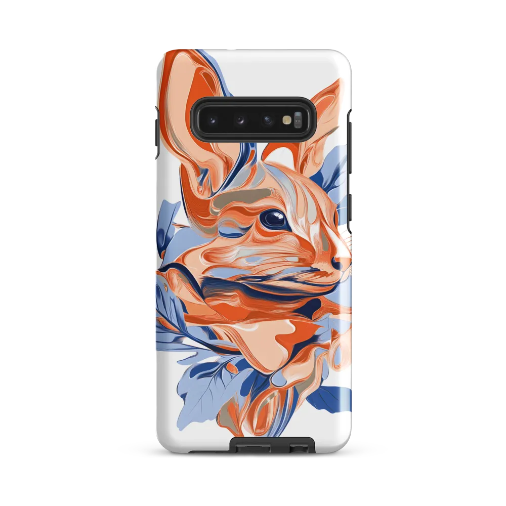 Whiskered Wonders: An Abstract Feline Portrait | Phone Case |  S10 Plus | Tough Case | Glossy