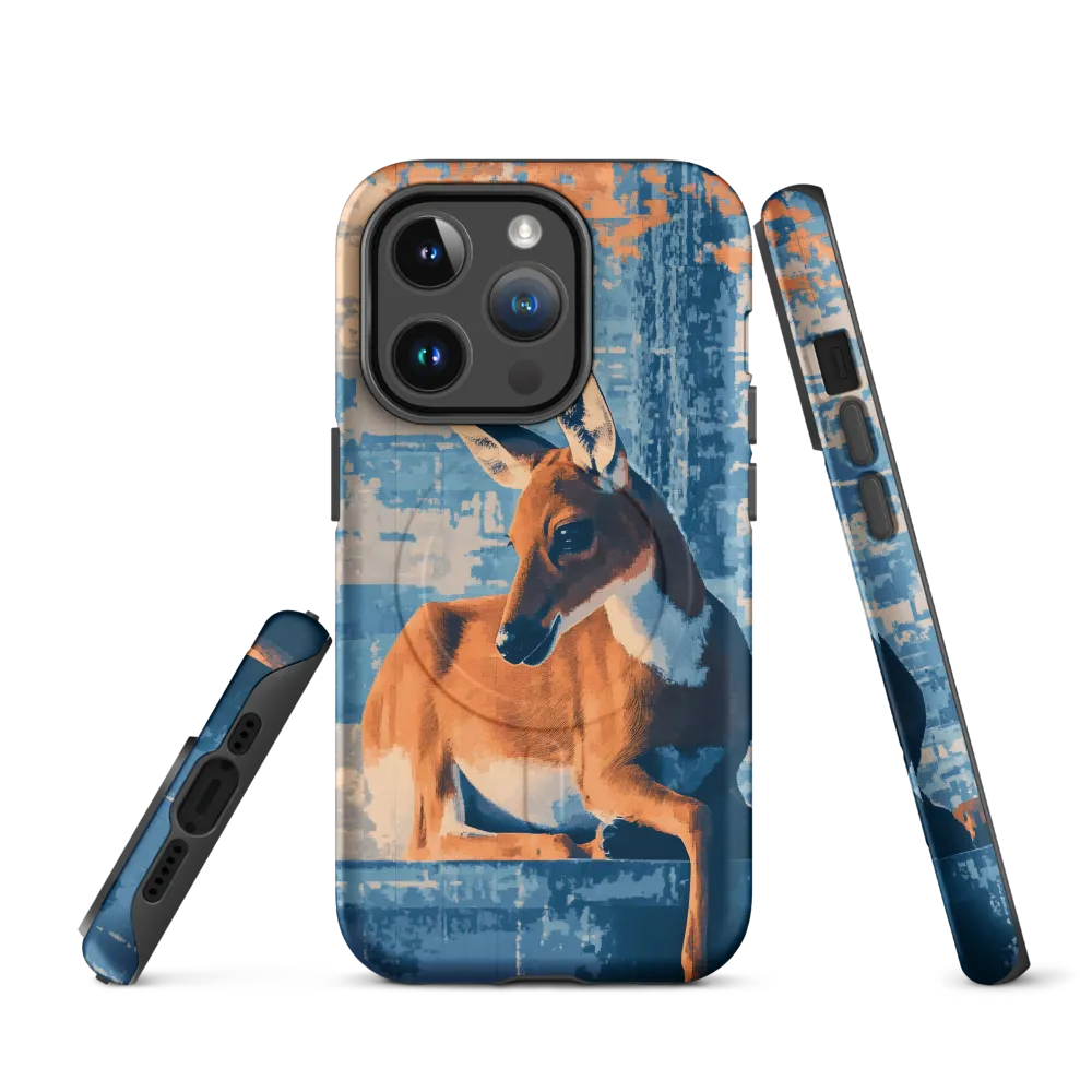Serenity in Color: The Reclining Deer | Phone Case |  14 Pro | MagSafe® Tough Case | Matte