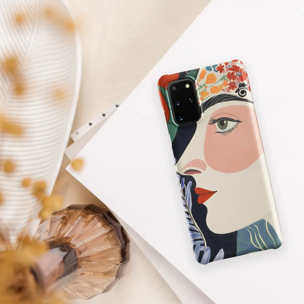 Floral Serenade: A Modern Portrait