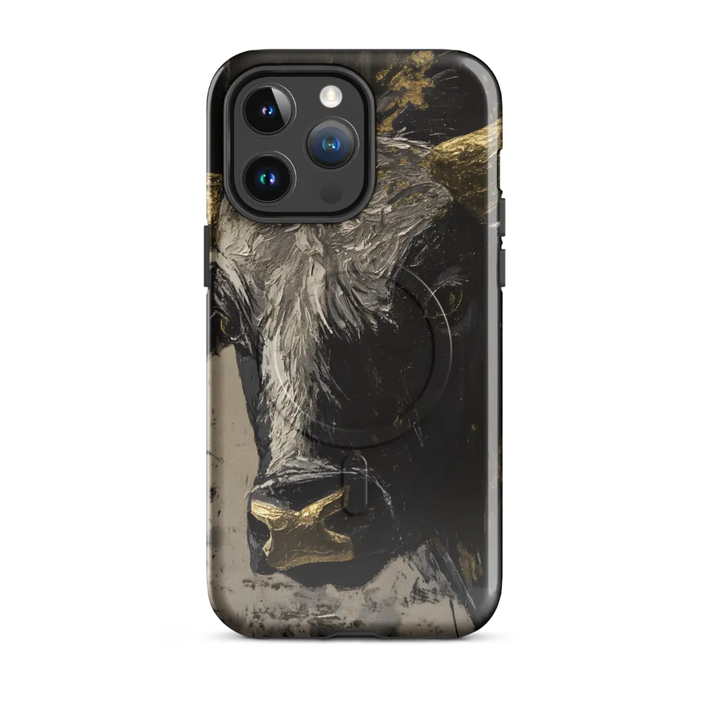Majestic Bull: The Power in Black and Gold