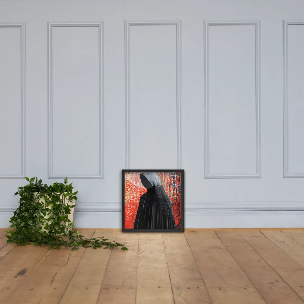 Veil of Modernity | Poster with Black Frame | 16″×16″