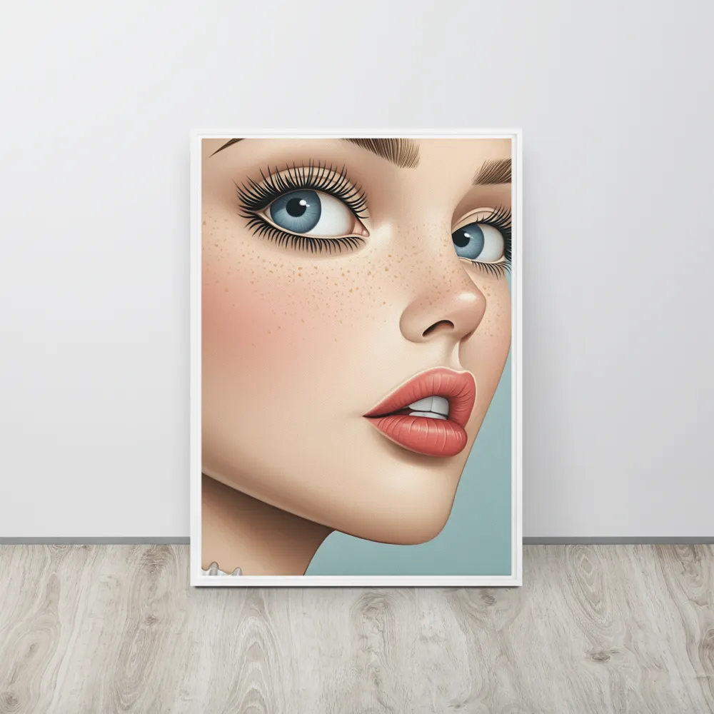Intriguing Elegance | Canvas with White Frame | 20″×28″