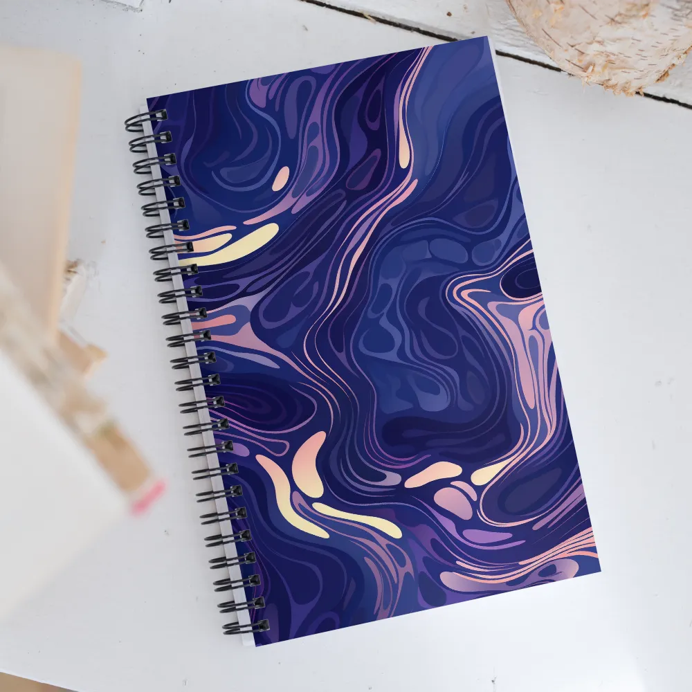 Serene Waves of Color | Spiral Notebook