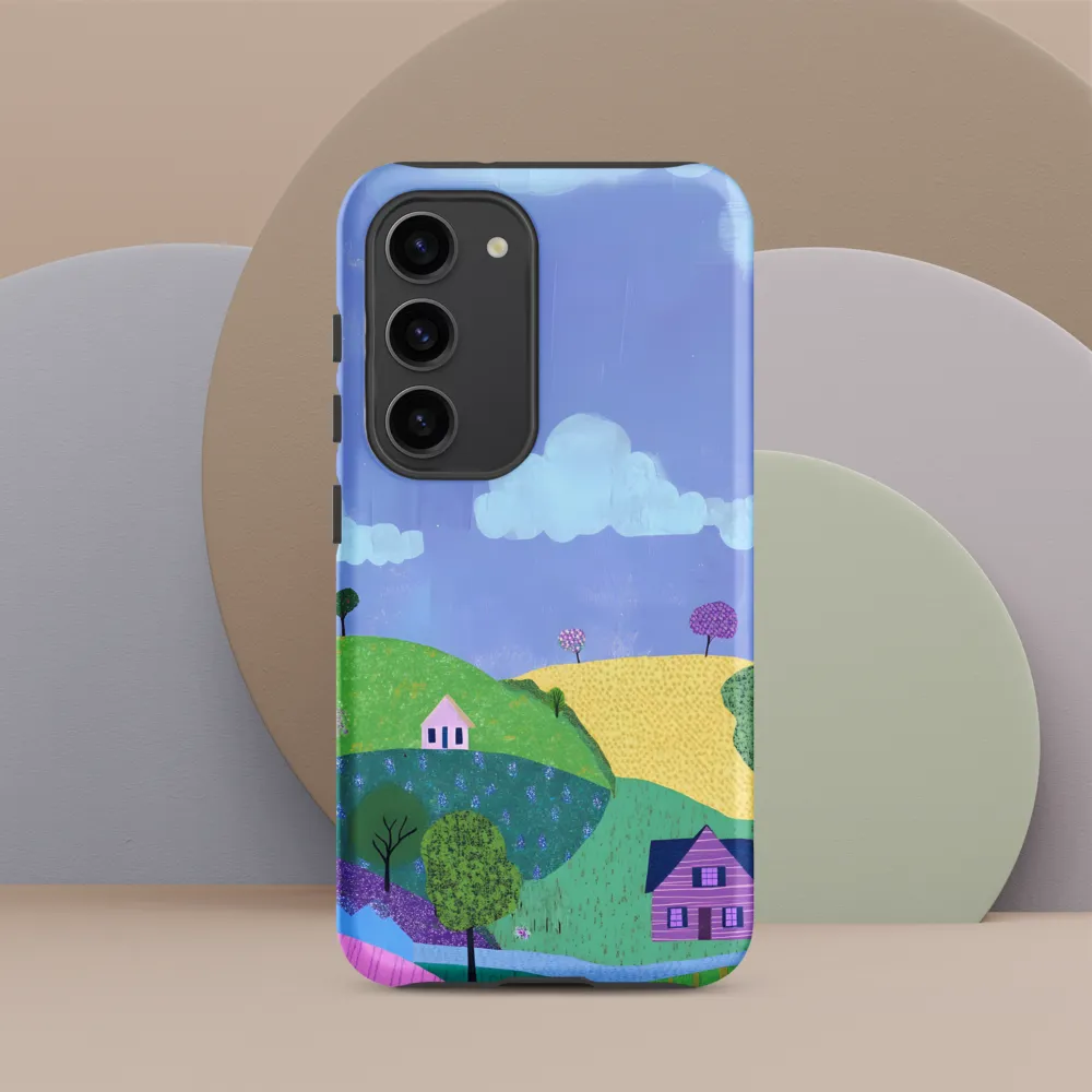 Whimsical Hills and Quaint Homes | Phone Case |  S23 | Tough Case | Matte