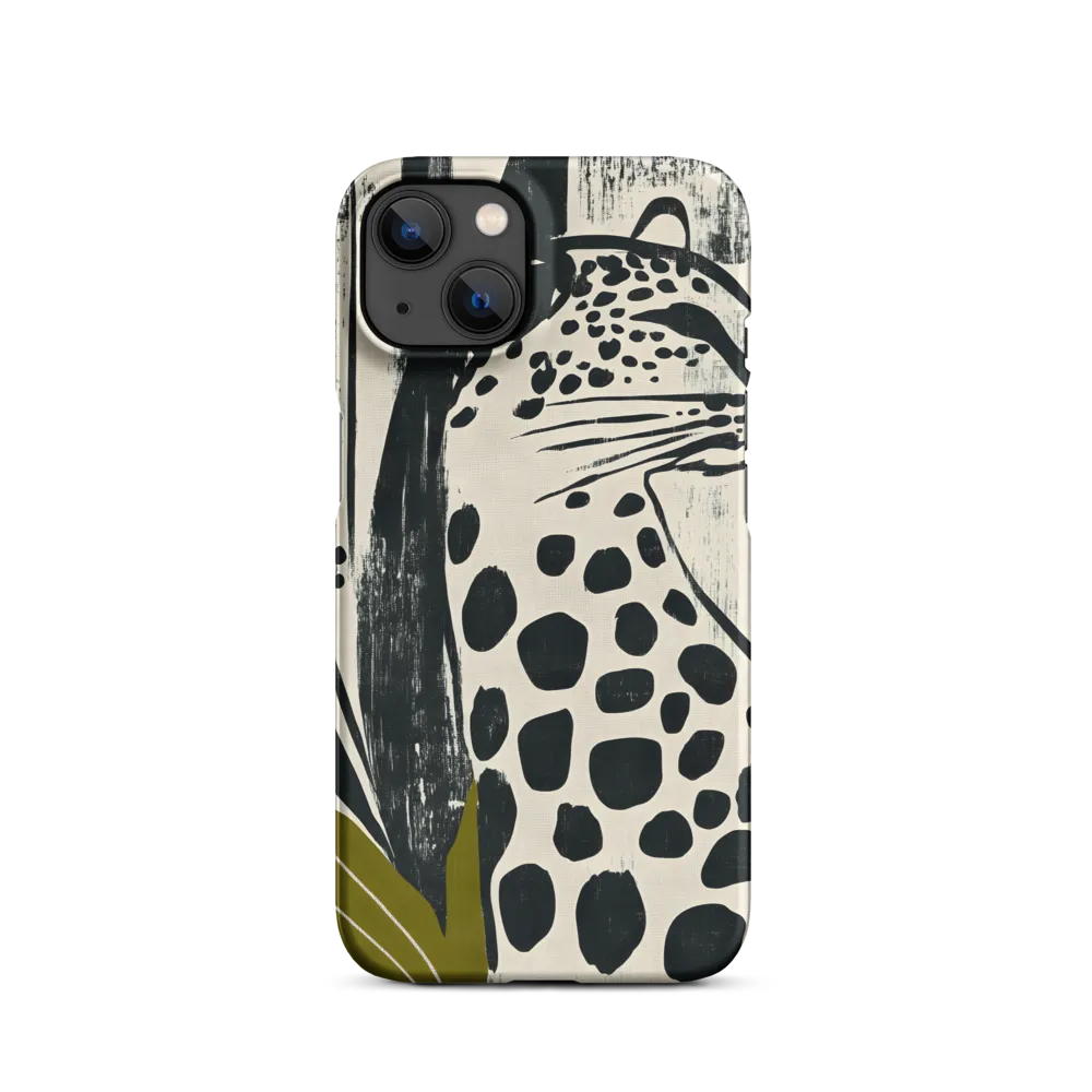 Leopard in Silhouette: A Modern Appeal | Phone Case |  13 | Snap Case | Matte