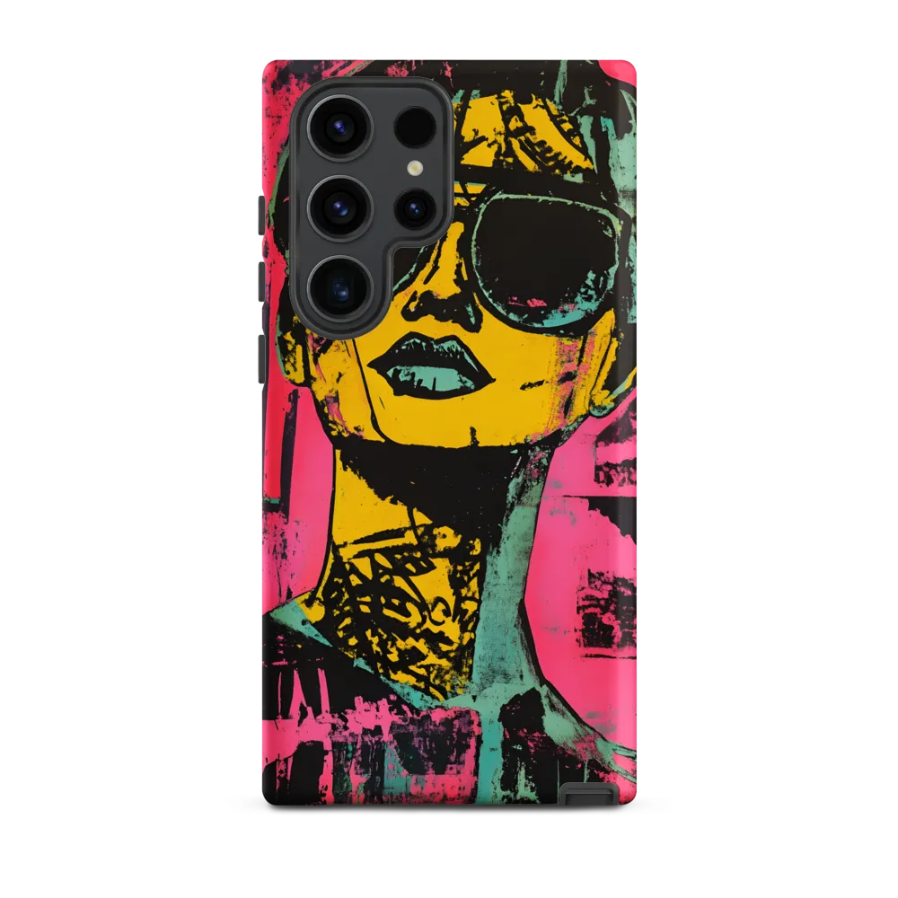 Confident Portrait in Neon Colors