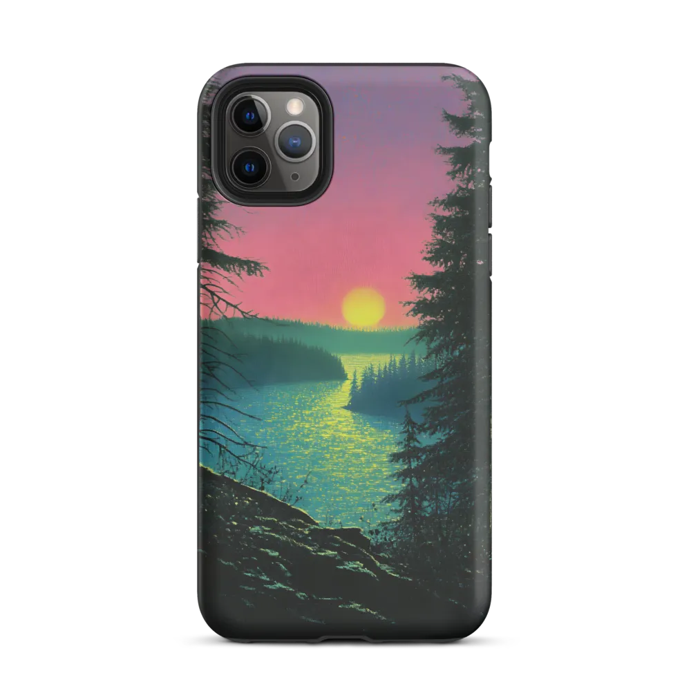 Serene Sunset by the Tranquil River