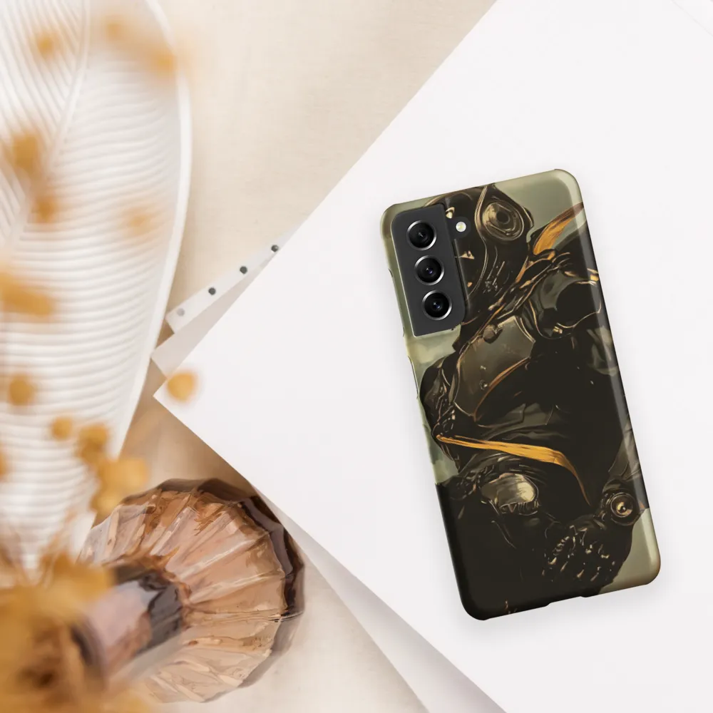 Ethereal Explorer: The Enigmatic Astronaut | Phone Case |  S21 | Snap Case | Matte