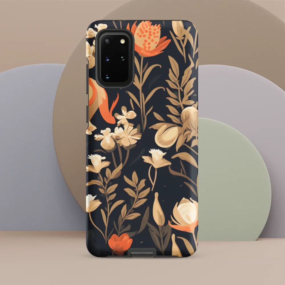Floral Harmony: A Dance in the Dark