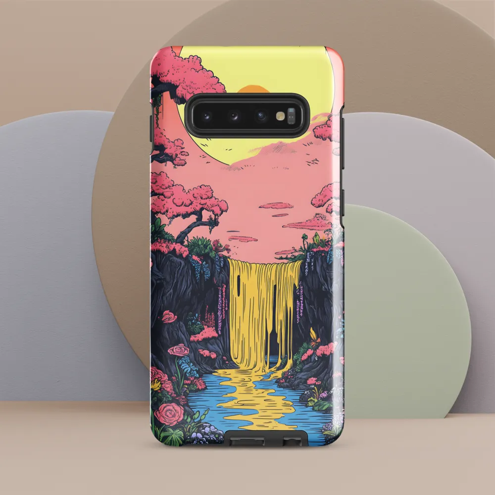 Ethereal Cascade of Blossoms | Phone Case |  S10 Plus | Tough Case | Glossy