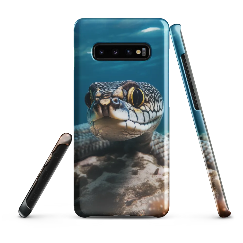 Underwater Majesty: The Serpent's Gaze | Phone Case |  S10 Plus | Snap Case | Glossy