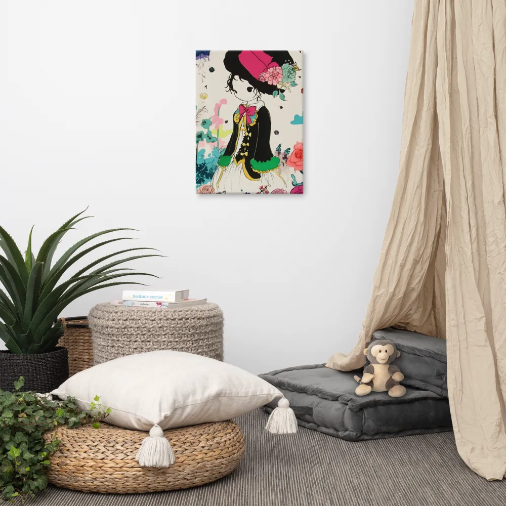 Whimsical Garden Reverie | Canvas | 18″×24″