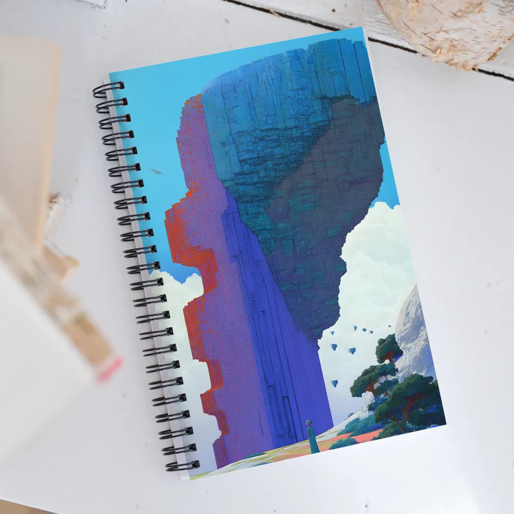 The Monolith in Twilight | Spiral Notebook