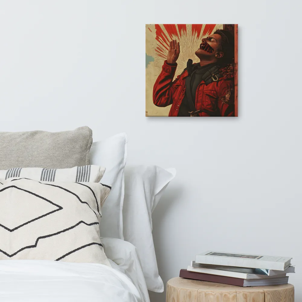 Defiant Echoes of Ruin | Canvas | 16″×16″