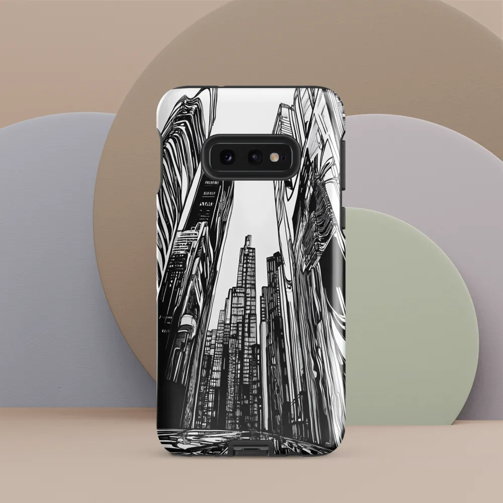 Urban Echoes: A Line Art Journey