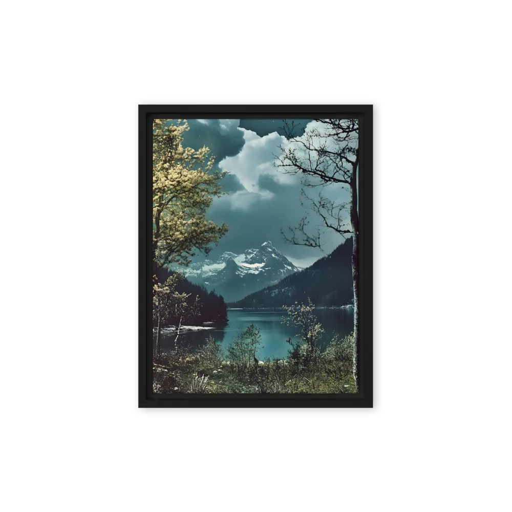 Whispers of Tranquility | Canvas with Black Frame | 9″×12″