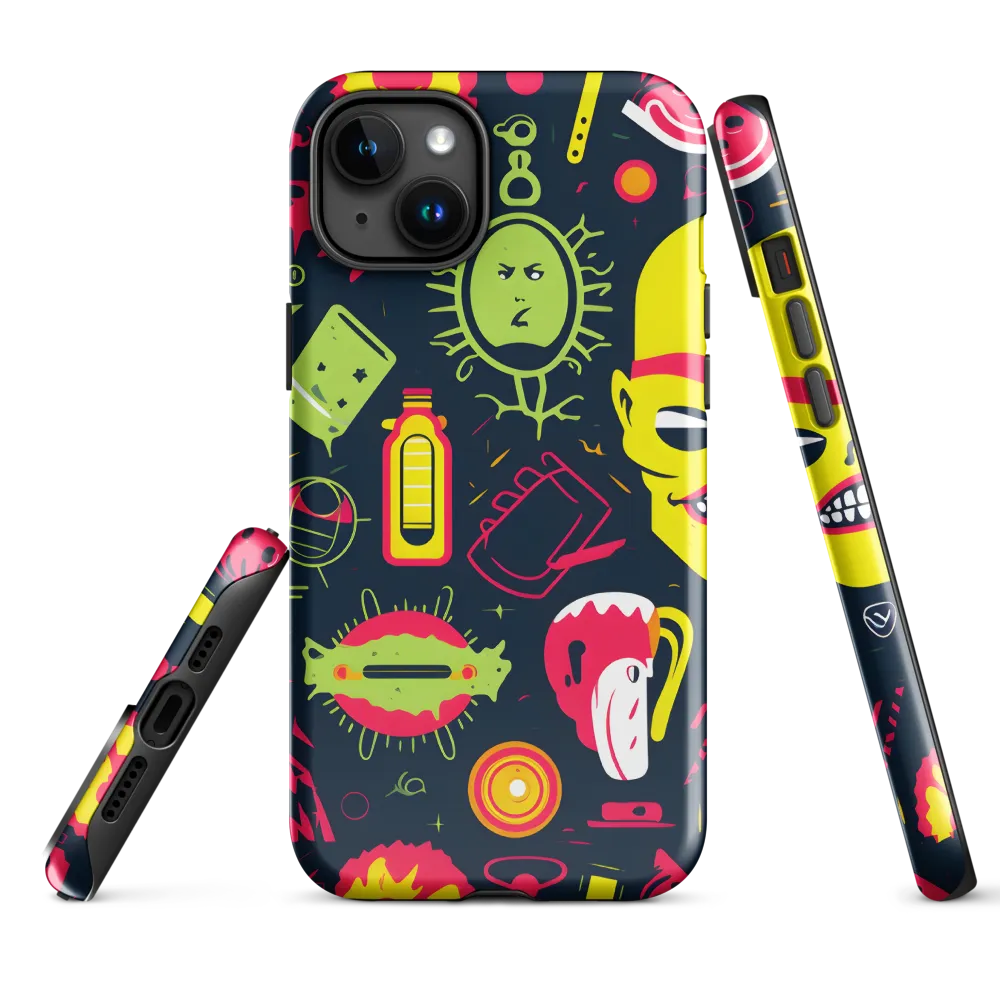 Neon Revelry: A Quirky Exploration of Modern Pop Art