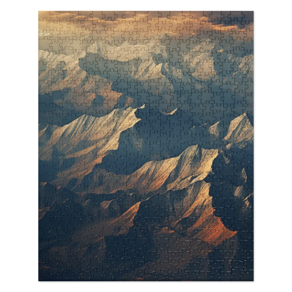 Majestic Mountains: An Aerial Serenity | Jigsaw Puzzle | 520 pieces