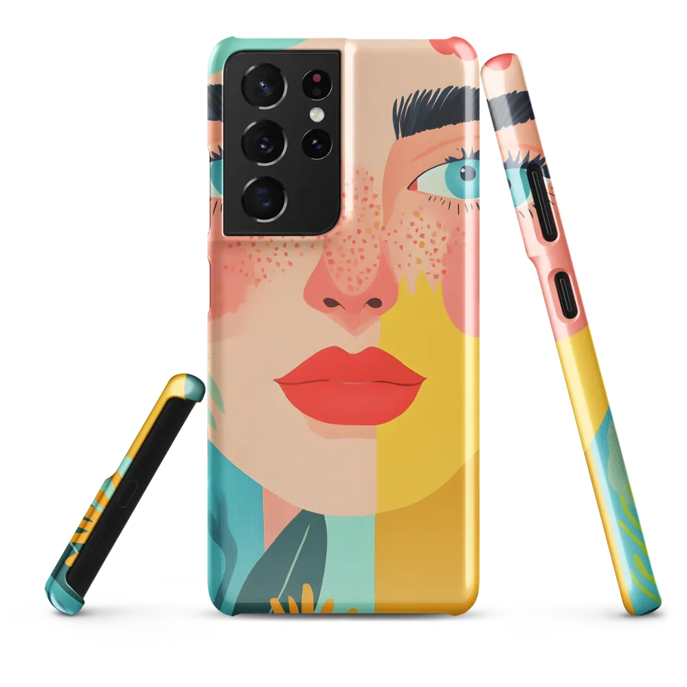 Floral Serenity: A Modern Portrait