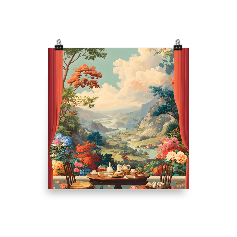Tea-Time Overlook 
 Poster | 18″x 18″