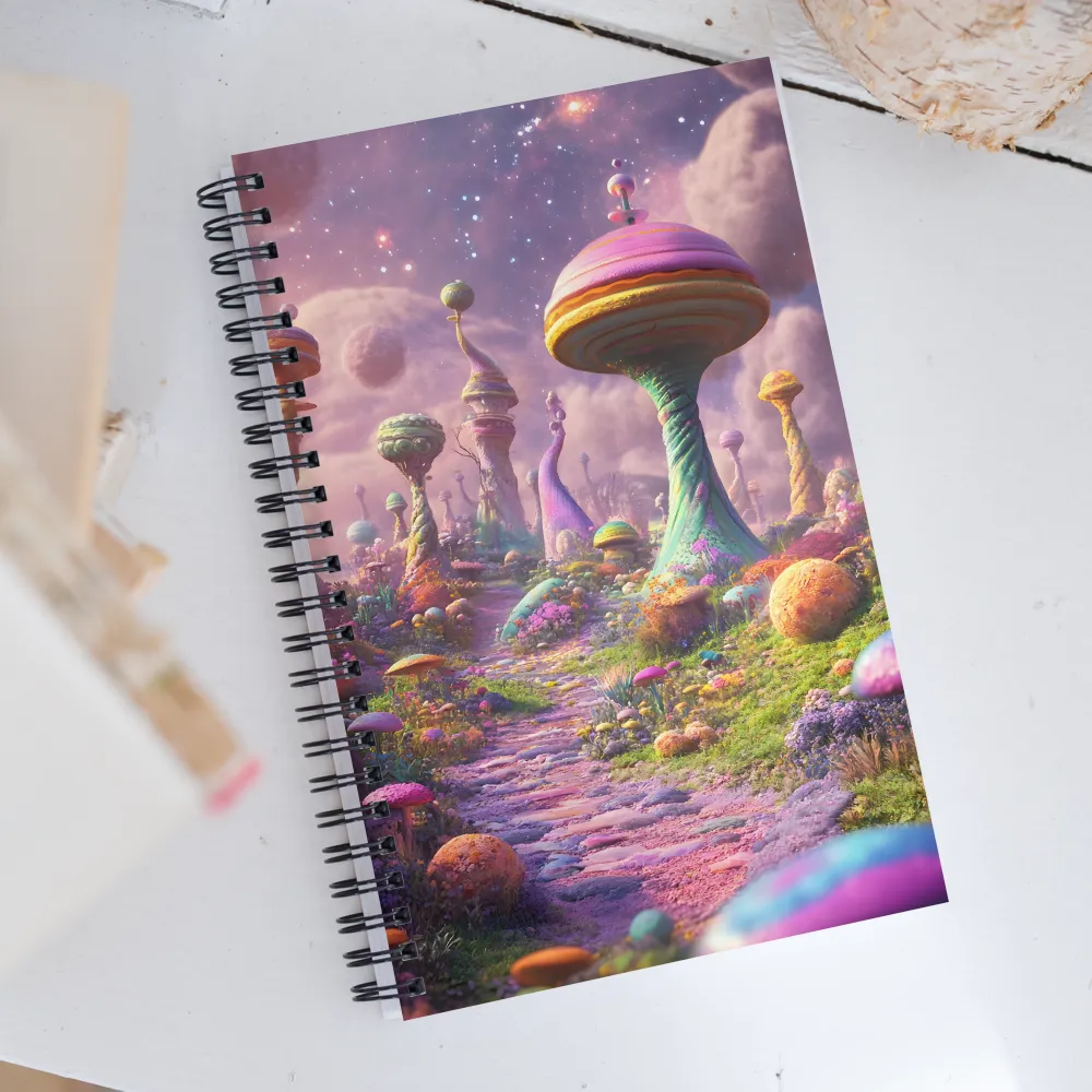 Whimsical Worlds: A Journey Through Fantasy | Spiral Notebook